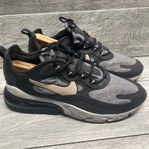 Nike Air Max 270 React Op-Art 2019 Mens a04971-001 Black Size 11.5
